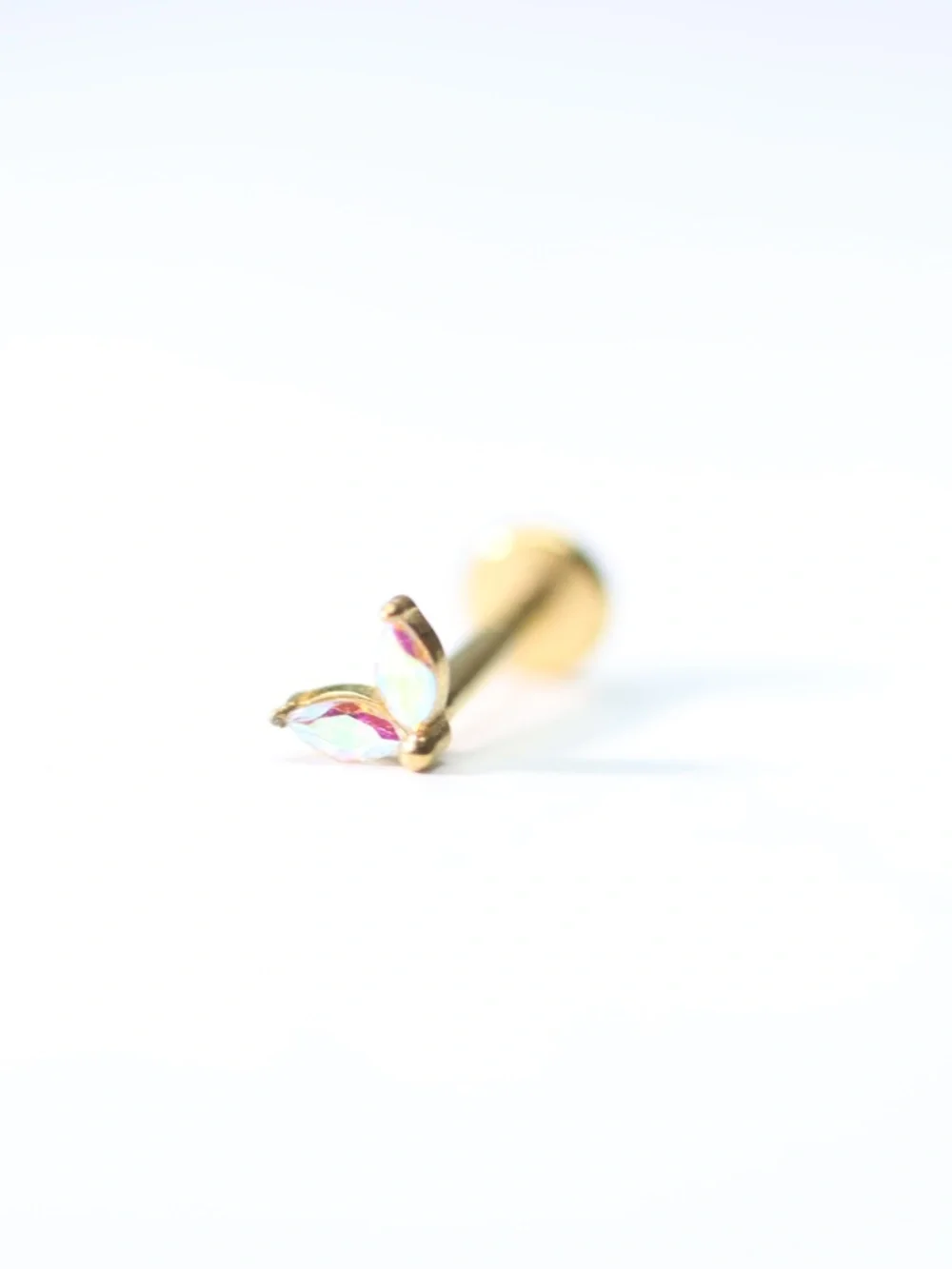Soft Crystal Barbel Piercing Ear Piercing New !